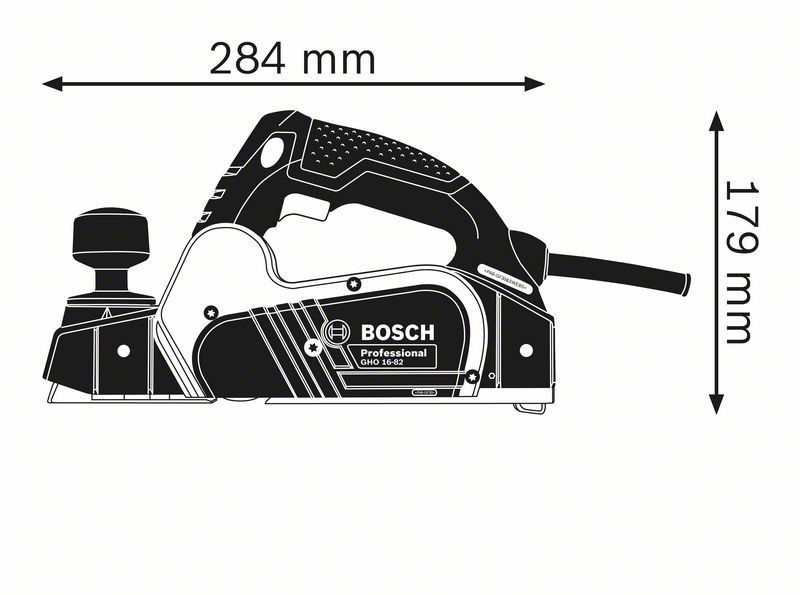 Bosch GHO 16-82 Hyvel 630W (82mm)