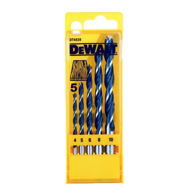 DeWalt DT4535 Träborrsats med spets 4-10mm 5-delar