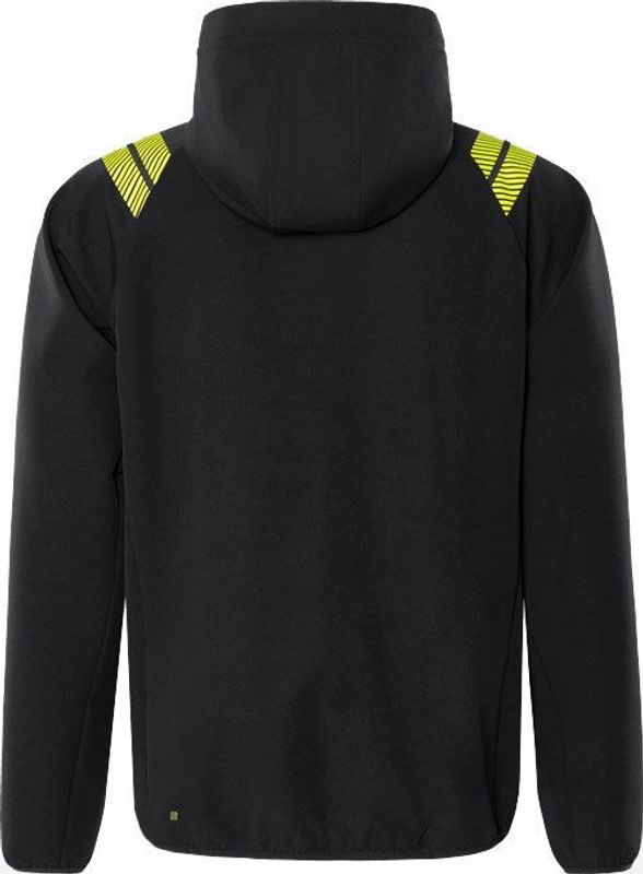 Fristads Softshell-jacka med huva 7461 GBON Svart/Grå