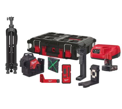 Milwaukee Treplanslaser M12 3PLKIT-401P