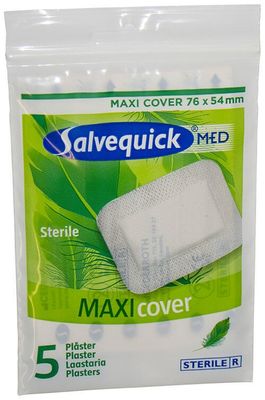 Cederroth Salvequick Plåster Maxi Cover 54x76mm 5-P