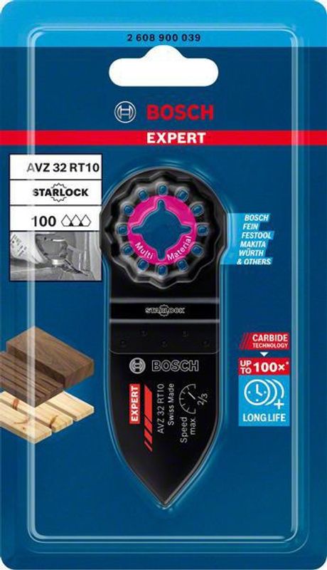 Bosch Expert Sanding Finger (Expert slipfinger) fin AVZ 32 RT10 slipplatta för multiverktyg 32 x 50 mm