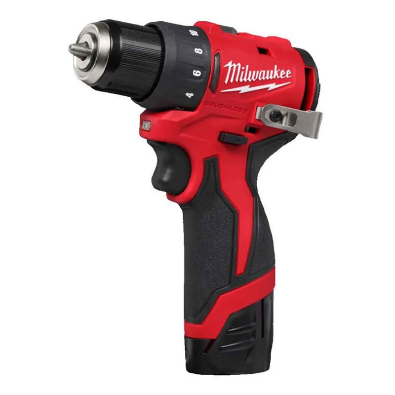 Milwaukee M12 BLDDRC-202C Borrskruvdragare 12V (2x2,0Ah)