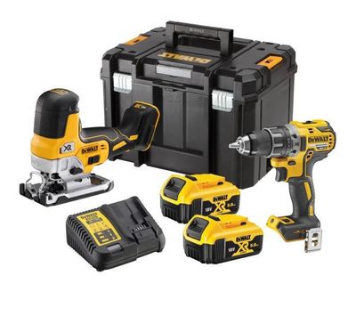 DeWalt DCK298P2T Verktygspaket 18V XR DCD791 / DCS335 (2x5,0ah)