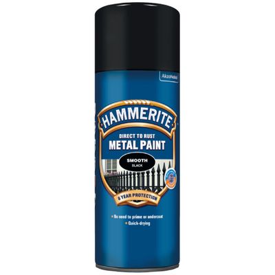 Hammerite Slätlack 400ML Spray Svart