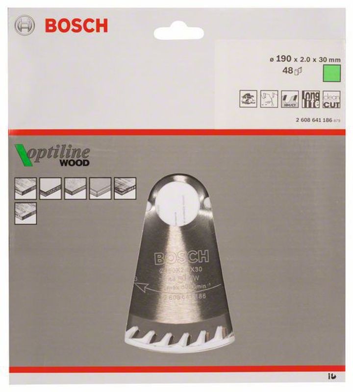 Bosch Sågklinga 190mm 48T (Fina snitt)