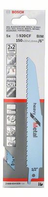 Bosch S 920 CF tigersågblad metall 5 st