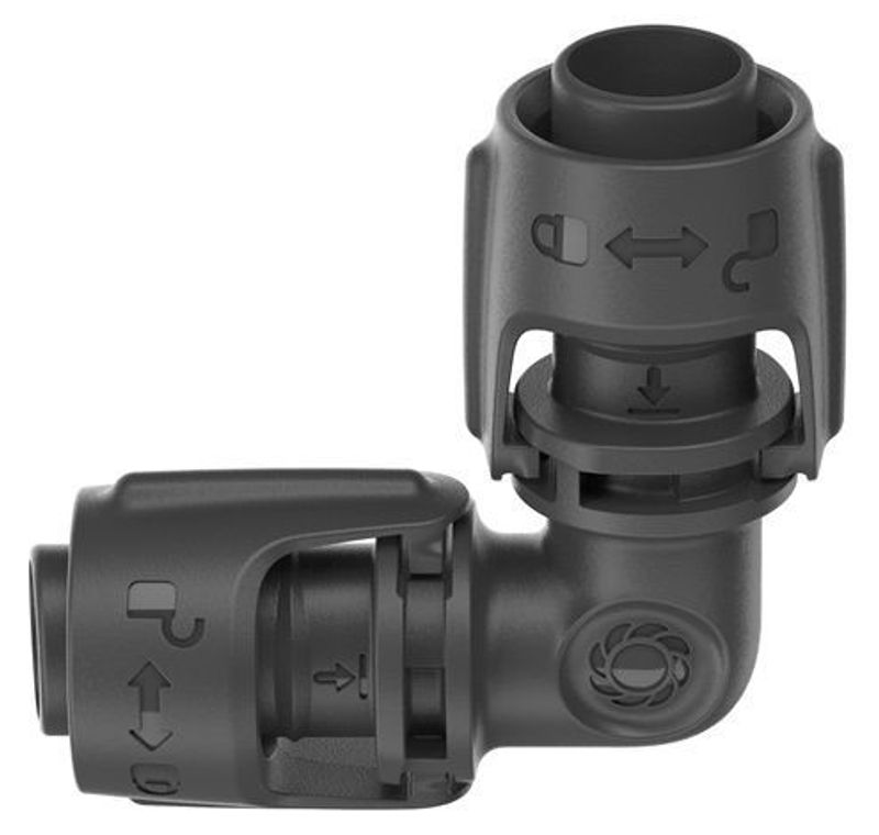 Gardena 13202-20 Micro-Drip-System L-koppling 13 mm (1/2") x2