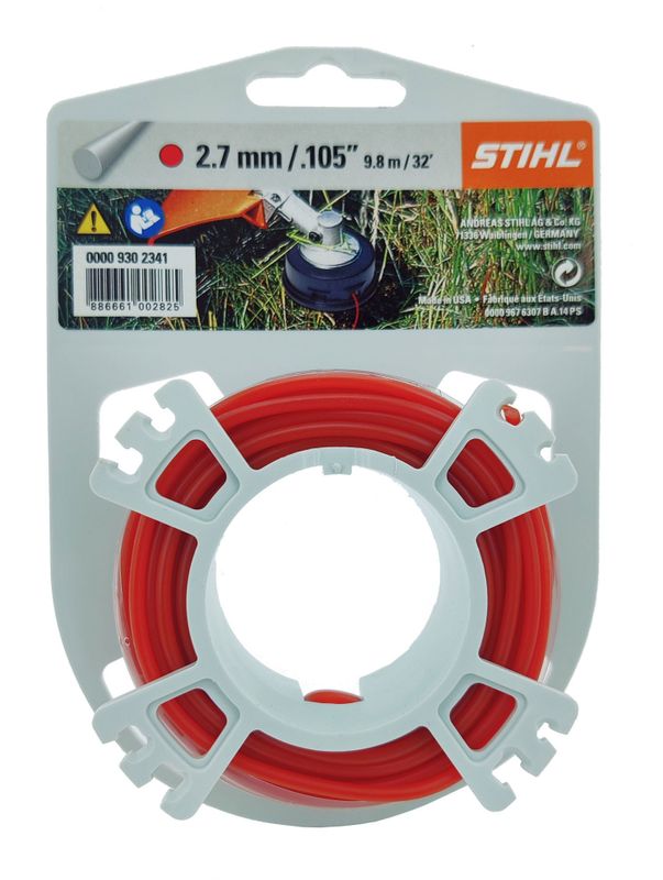 Stihl Trimmertråd Röd 2,7mm 9,8m