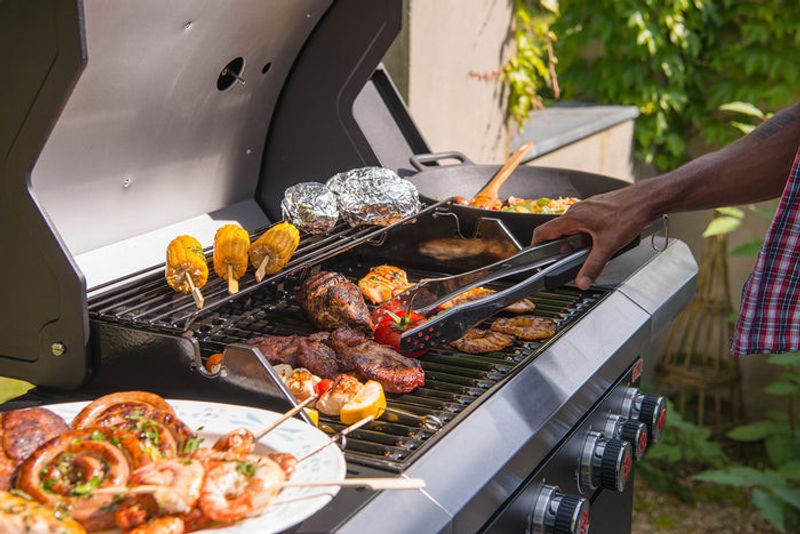 Landmann Rexon 4.1 gasolgrill rostfri med kokplatta 3 kW Modulus