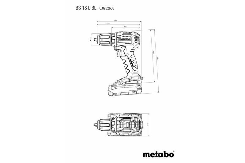 Metabo BS 18 L BL batteridriven borr-/skruvdragare