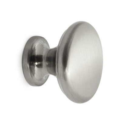 Habo Knopp Adrian 29mm Borstad nickel SB
