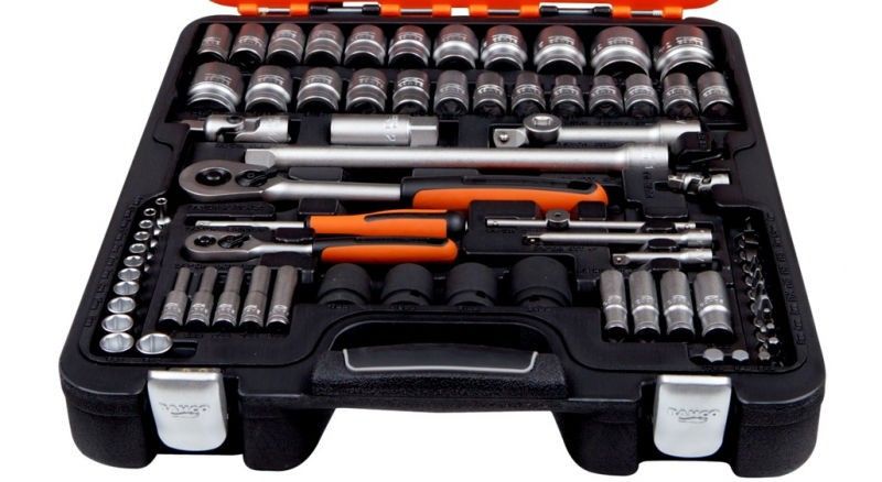 Bahco S800 Hylsnyckelsats 1/4" & 1/2" 77-delar