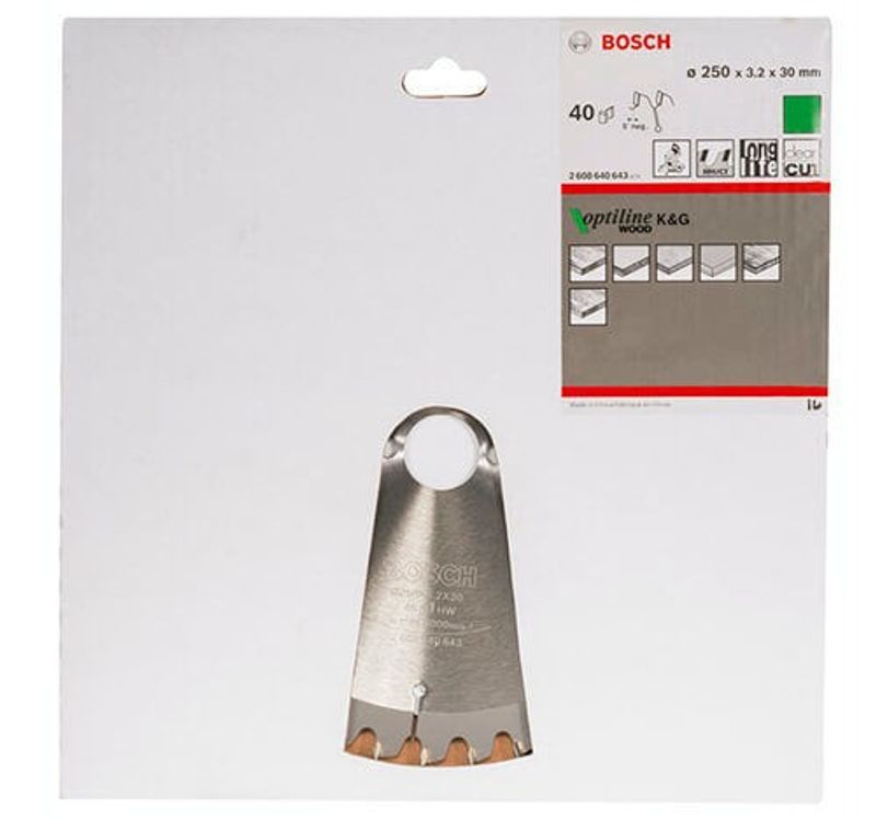 Bosch Sågklinga 250mm 40T OPTILINE