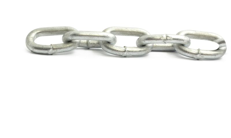 Habo Kätting Varmgalv 5mm Kort Länk 5m SB