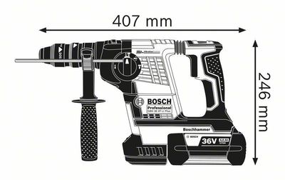 Bosch GBH 36 VF-LI Plus Borrhammare SDS+ 36V (2x6,0ah)
