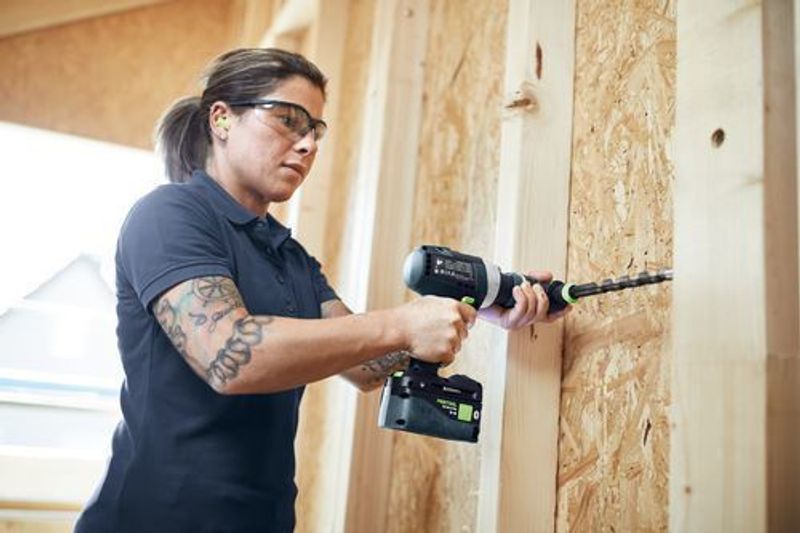 Festool Skruvdragare/Slagborr TPC 18/4 I-Basic QUADRIVE (utan batterier)