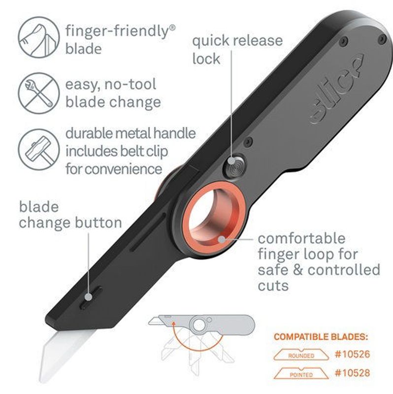 Slice Fällbar Keramisk Säkerhetskniv (10562)