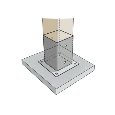 FAST CC Stolpplatta PSP 97x97