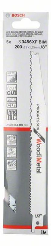 Bosch S3456XF Tigersåg blad 200mm 5-P (Rivningsblad)