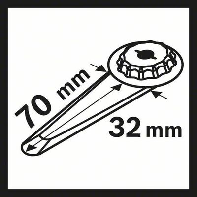 Bosch MAII 32 SLC Skär 70mm 10-P