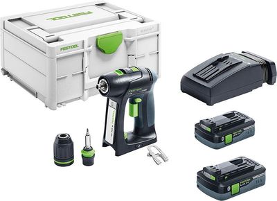Festool C 18 HPC 4,0 I-Plus Skruvdragare 18V (2x4,0ah HPC)