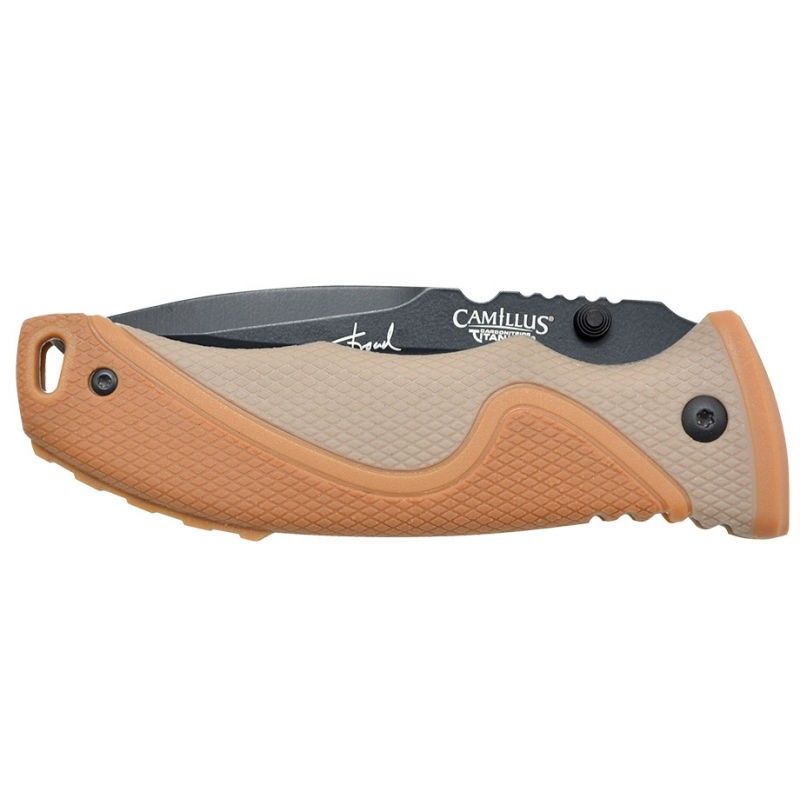 Fällkniv Inflame Titan, clip/tändstål, 8,2 cm