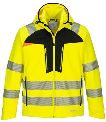 Portwest DX475 Softshelljacka Varsel Hi-Vis KL3 Gul/Svart