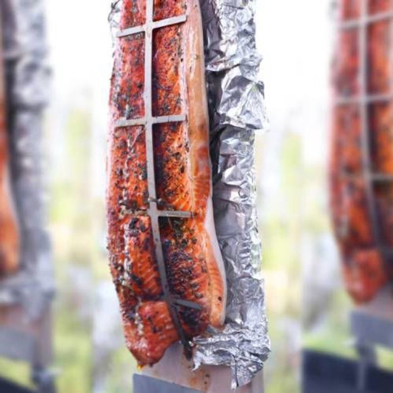 Muurikka Flamstekningsplanka Med Jordspik