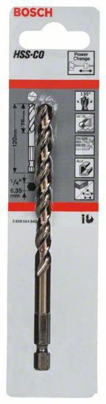 Bosch HSS-Co centreringsborr hålsågar 120 mm