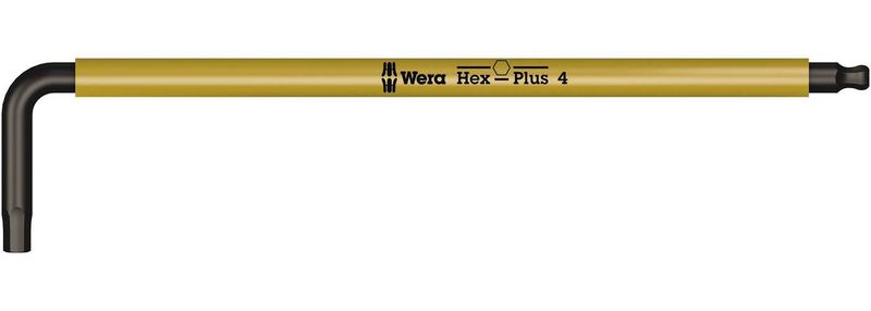 Wera 950 SPKL Multicolour Insexnyckel 4 mm x 137 mm Gul BlackLaser