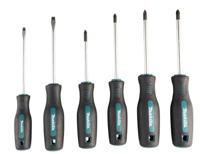 Makita E-13524 Skruvmejselsats 6-delar SL/PH/PZ