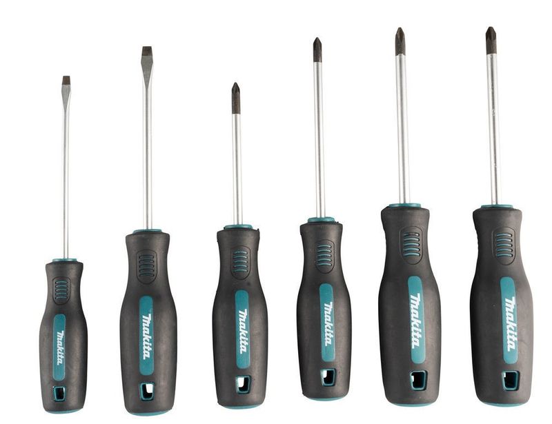 Makita E-13524 Skruvmejselsats 6-delar SL/PH/PZ