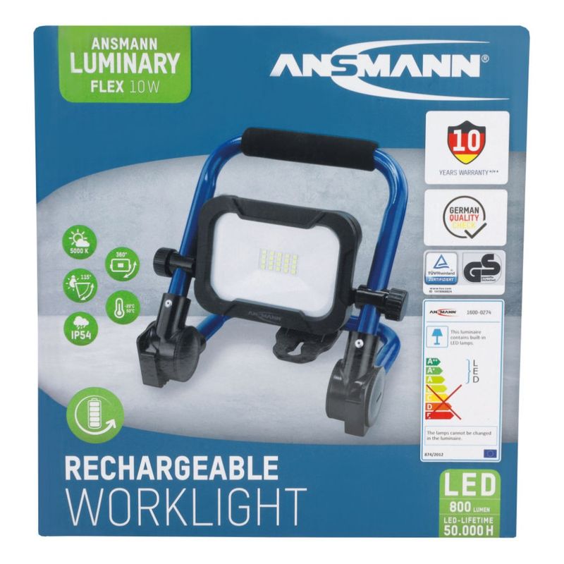 Ansmann Arbetsbelysning LED 800 LUM Laddbar