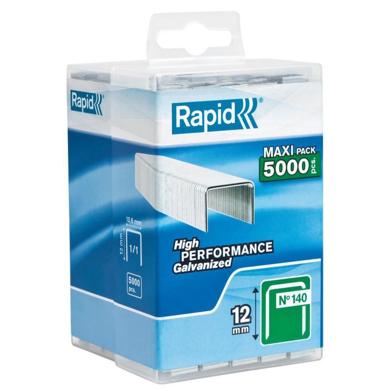 Rapid Bredtrådsklammer 140/12 PP-BOX 5000ST