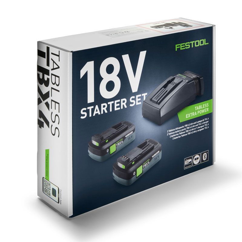 Festool Startset 18V 2xTBX4/TCL6