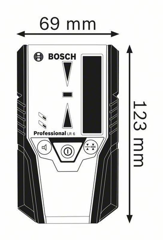 Bosch LR 6 Lasermottagare  5-50m IP54