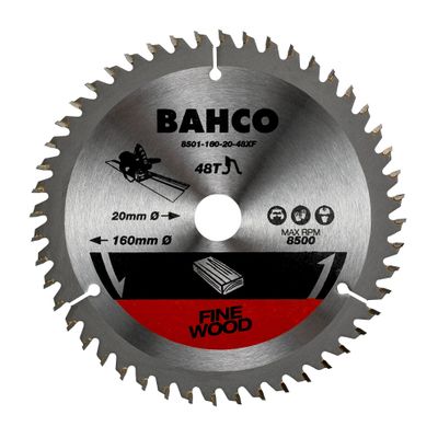 Bahco Cirkelsågklinga till sänksågar för användning i trä 160 mm 48T