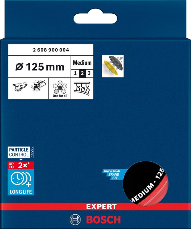 Bosch Expert Multihål stödrondell Universal 125mm Mjuk/Medium/Hård
