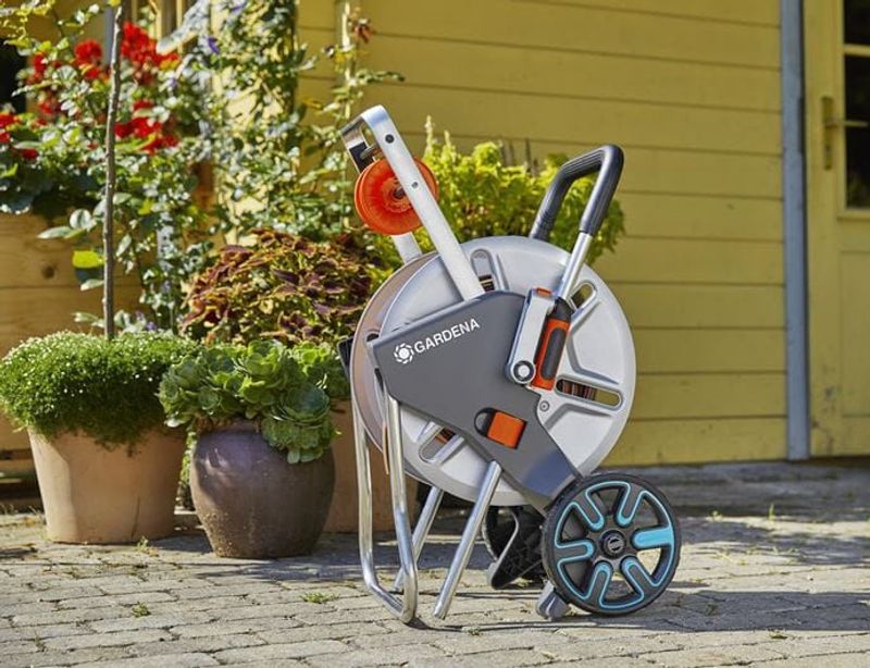 Gardena 18547-20 CleverRoll M Easy Metall Set 25m Flex slang 13mm (1/2")