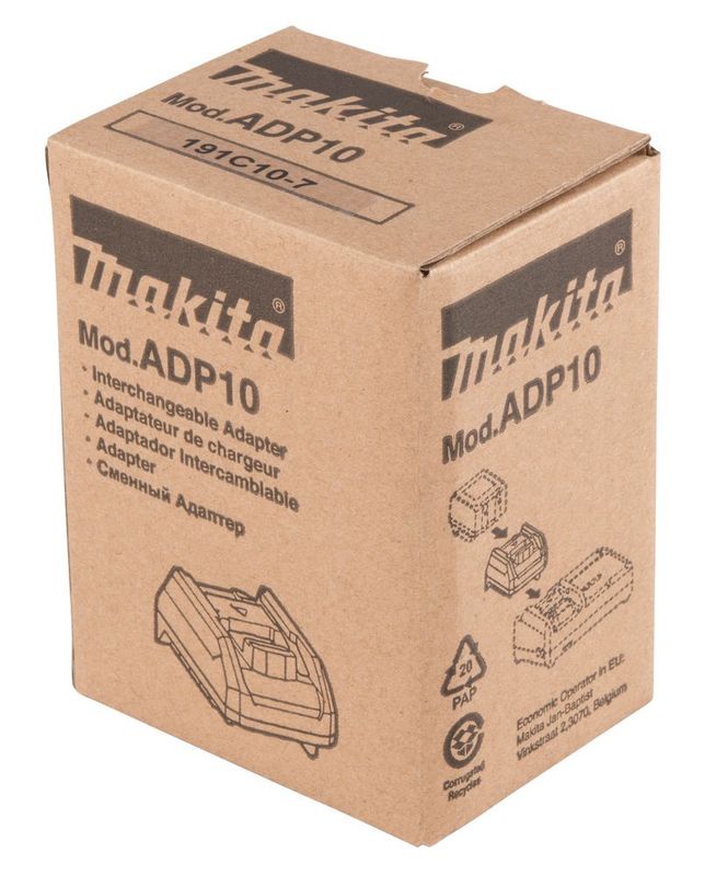Makita Adapter 191C10-7 för LXT ®-batterier till XGT ®-laddare ADP10