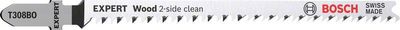 Bosch Expert ‘Wood 2-side clean’ T 308 BO sticksågblad, 3 st