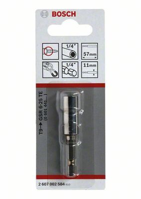 Bosch universalhållare med standardmagnet 1/4-tum 57 mm GSR 6-25 TE
