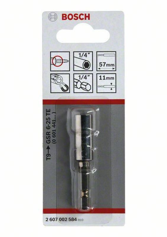Bosch universalhållare med standardmagnet 1/4-tum 57 mm GSR 6-25 TE