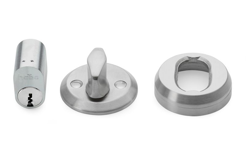 Habo Cylinderlåssats 42 Rostfri SB