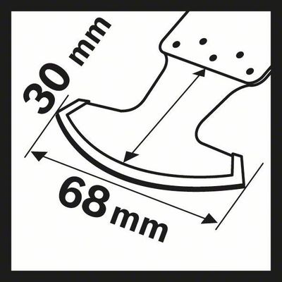 Bosch MATI 68 RD4 Räfflad diamantsegmentsågklinga 68x30mm STARLOCK
