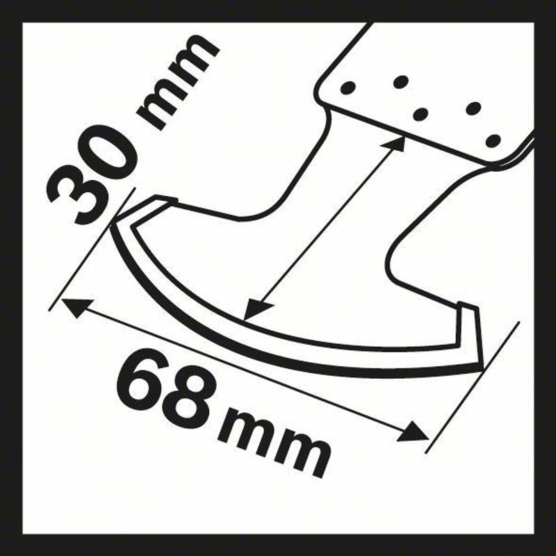 Bosch MATI 68 RD4 Räfflad diamantsegmentsågklinga 68x30mm STARLOCK