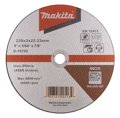 Makita Kapskiva 230mm (Rostfritt)