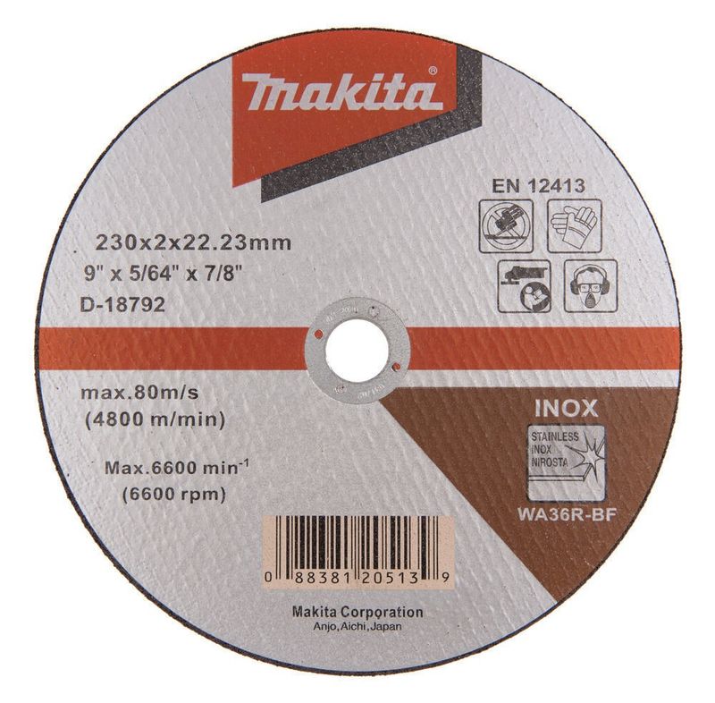 Makita Kapskiva 230mm (Rostfritt)