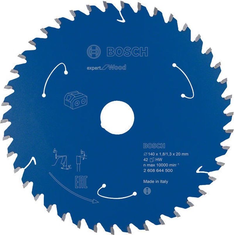 Bosch Expert for Wood cirkelsågklinga för sladdlösa sågar 140×1,8/1,3×20 T42
